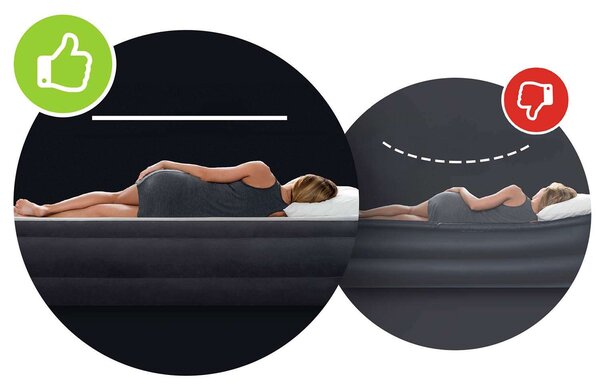 Intex felfújható Matrac beépített pumpával 191x137x25cm (64148ND)