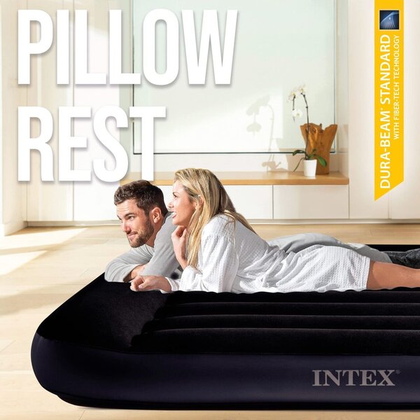 Intex felfújható Matrac beépített pumpával 191x137x25cm (64148ND)