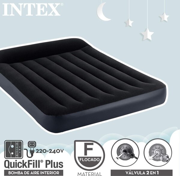 Intex felfújható Matrac beépített pumpával 191x137x25cm (64148ND)
