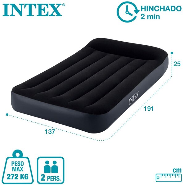 Intex felfújható Matrac beépített pumpával 191x137x25cm (64148ND)