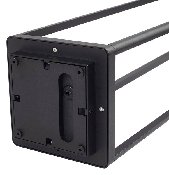 Lucande LED-es útvilágítás Thorvid, magasság 120 cm, fekete, Fekete, Alumínium, Modern