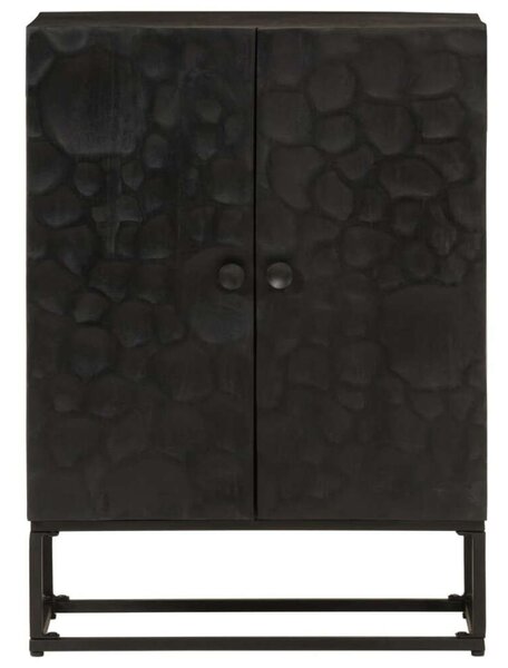 VidaXL Mangófa Tálalószekrény - Fekete - 55x30x76 cm