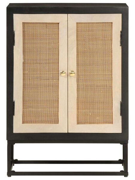 VidaXL Mangófa Tálalószekrény - Rattan - 55x30x76 cm