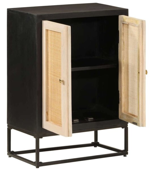 VidaXL Mangófa Tálalószekrény - Rattan - 55x30x76 cm