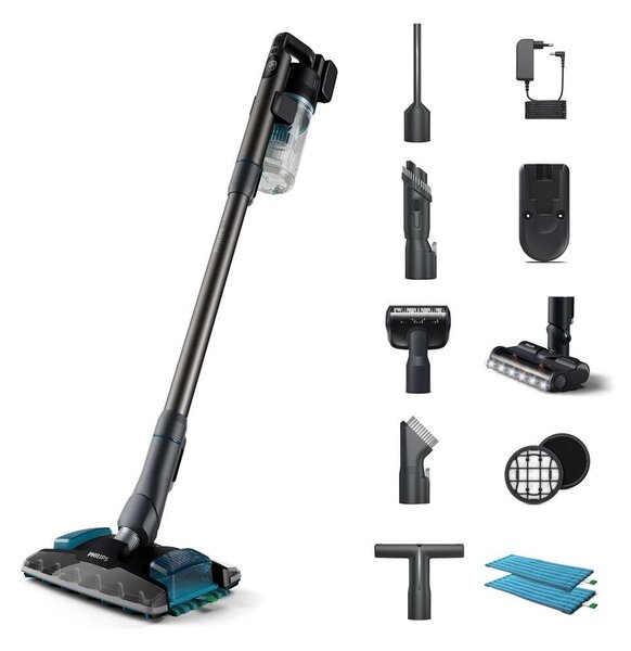 Philips XC8057/01 8000 Aqua Plus vezeték nélküli álló Porszívó, Fekete