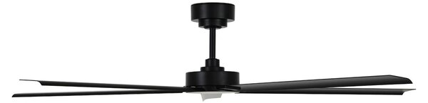 Beacon Lighting Monza fekete DC mennyezeti ventilátor, csendes, Ø 152 cm, IP55, Fekete, Nappali / Étkező, Alumínium, Modern