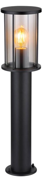 Globo Graceyösvény világítás, magasság 60 cm, fekete, rozsdamentes acél, IP54, Fekete, Rozsdamentes acél, Modern