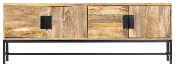 Tömör mangófa TV-szekrény 140 x 30 x 50 cm