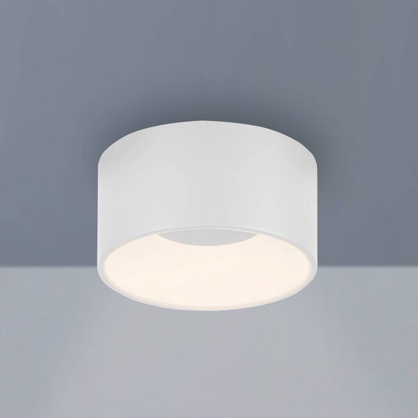 JUST LIGHT. GmbH Tanika LED mennyezeti lámpa, fehér, Ø 16 cm, dimmelhető, dimmelhető, Fehér / opál, Nappali / Étkező, Kerámia, Modern