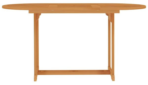 Tömör tíkfa kerti asztal 150 x 90 x 75 cm