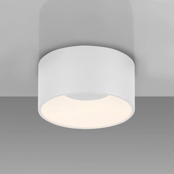 JUST LIGHT. GmbH Tanika LED mennyezeti lámpa, fehér, Ø 16 cm, dimmelhető, dimmelhető, Fehér / opál, Nappali / Étkező, Kerámia, Modern