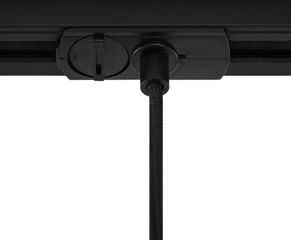 Lindby függőlámpa Linaro, Ø 4,6 cm, fekete, 1-fázisú, E27, dimmelhető, Fekete, Nappali / Étkező, Alumínium, Modern