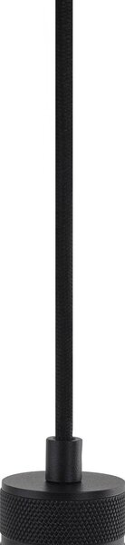 Lindby függőlámpa Linaro, Ø 4,6 cm, fekete, 1-fázisú, E27, dimmelhető, Fekete, Nappali / Étkező, Alumínium, Modern