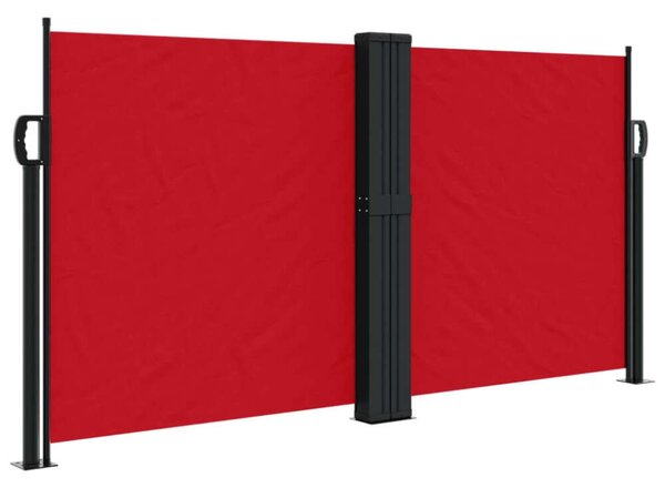 VidaXL piros behúzható oldalsó napellenző 120 x 600 cm