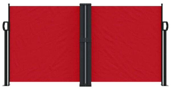 VidaXL piros behúzható oldalsó napellenző 120 x 600 cm