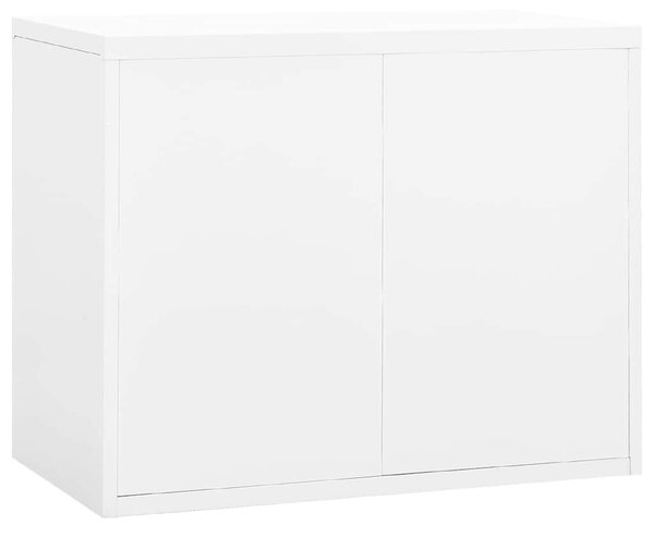Fehér acél irattartó szekrény 90 x 46 x 72,5 cm