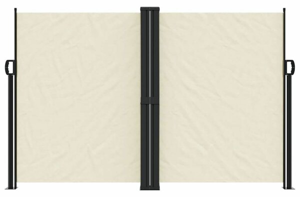 VidaXL krémszínű behúzható oldalsó napellenző 160 x 600 cm