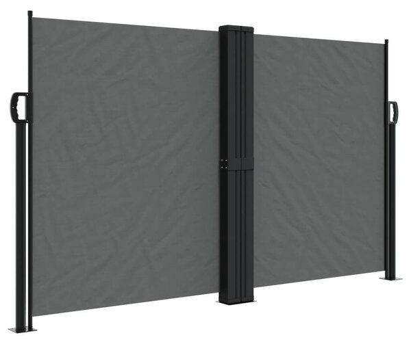 VidaXL antracitszürke behúzható oldalsó napellenző 140 x 600 cm