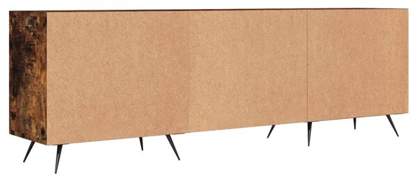 Füstös tölgy színű szerelt fa TV-szekrény 150 x 30 x 44,5 cm