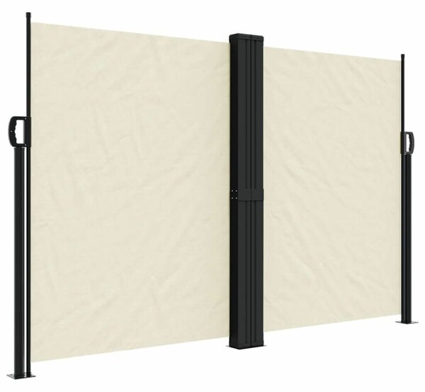 VidaXL krémszínű behúzható oldalsó napellenző 160 x 600 cm