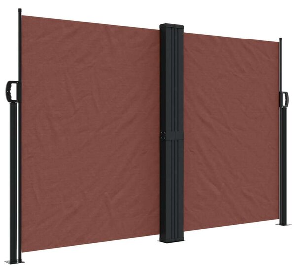 VidaXL barna behúzható oldalsó napellenző 160 x 1200 cm