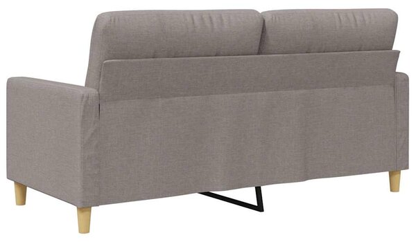 Kétszemélyes tópszínű szövet kanapé 140 cm