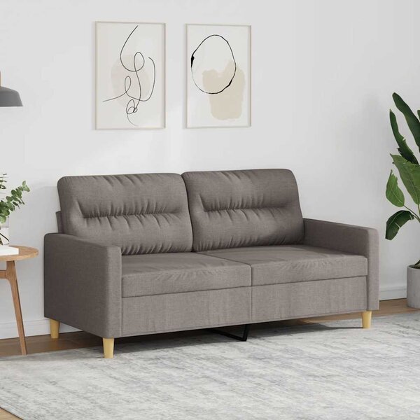 Kétszemélyes tópszínű szövet kanapé 140 cm