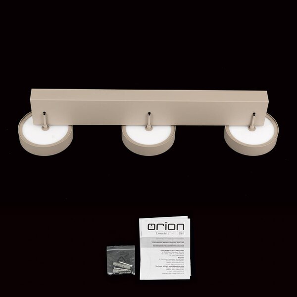 ORION Teide LED-es függőlámpa, khaki, fém, állítható magasságú, dimmelhető, Zöld, Nappali / Étkező, fém, Modern