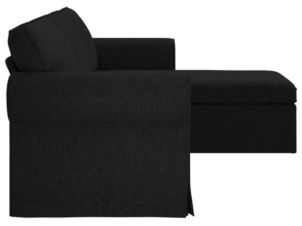 Kanapé Fekete 245 x 138 x 80 cm szövet