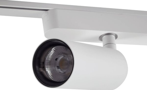 Lindby 48 V-os Lumaro sínrendszer, spotlámpák, 5 izzós, fehér, Ø 4 cm, CCT, dimmelhető, Fehér / opál, Nappali / Étkező, Alumínium, Modern