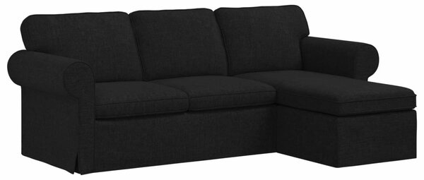 Kanapé Fekete 215 x 138 x 80 cm szövet