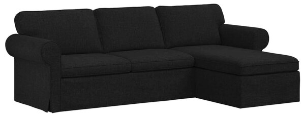 Kanapé Fekete 245 x 138 x 80 cm szövet