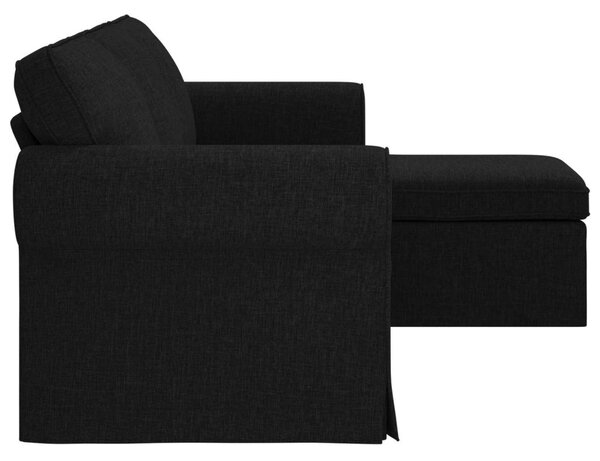 Kanapé Fekete 215 x 138 x 80 cm szövet