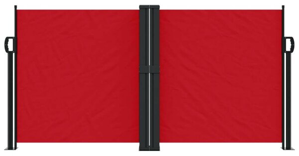 VidaXL piros behúzható oldalsó napellenző 120 x 1000 cm