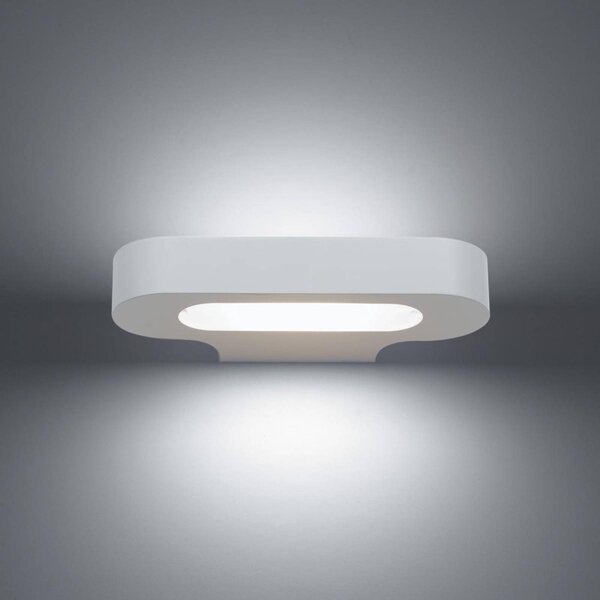 Artemide Talo designer fali lámpa R7s 21 cm fehér, dimmelhető, Fehér / opál, Folyosó, Alumínium, Dizájn