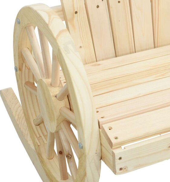 VidaXL tömör fenyőfa Adirondack hintaszék