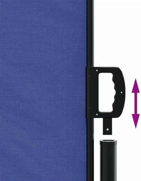 VidaXL kék behúzható oldalsó napellenző 100 x 1000 cm