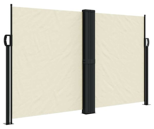 VidaXL krémszínű behúzható oldalsó napellenző 140 x 1000 cm