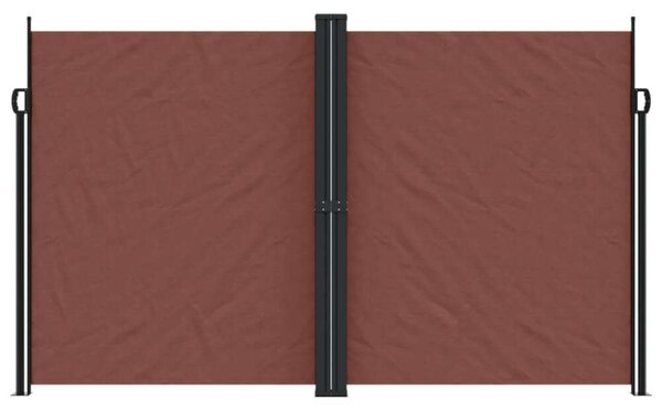 VidaXL barna behúzható oldalsó napellenző 200 x 600 cm