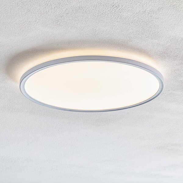 Briloner LED panel Slim kerek RGBW effekt Ø 42 cm fehér, dimmelhető, Fehér / opál, Nappali / Étkező, Műanyag, Modern