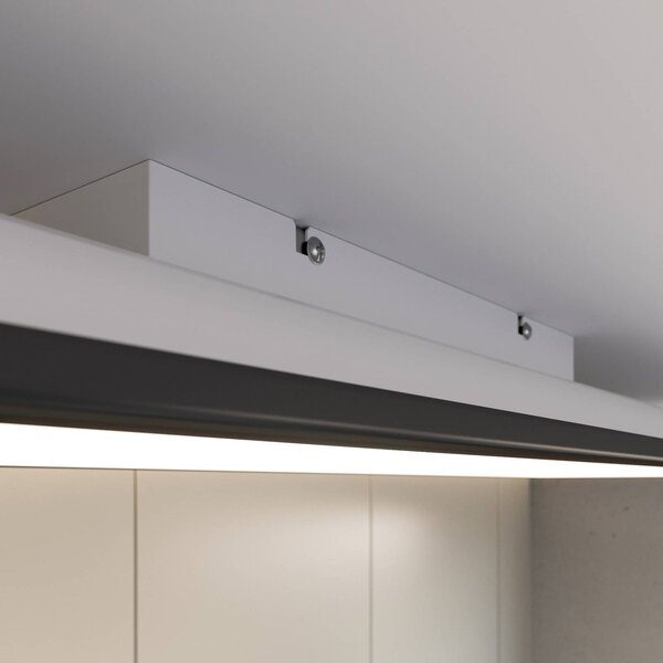 Briloner LED panel Piatto CCT távirányító, 100x25, fekete, dimmelhető, Fekete, Nappali / Étkező, fém, Modern