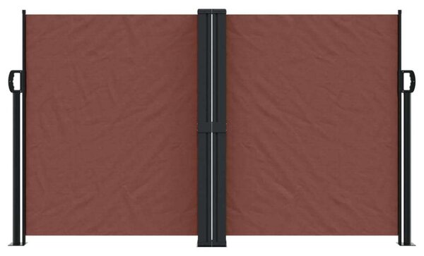 VidaXL barna behúzható oldalsó napellenző 140 x 1000 cm