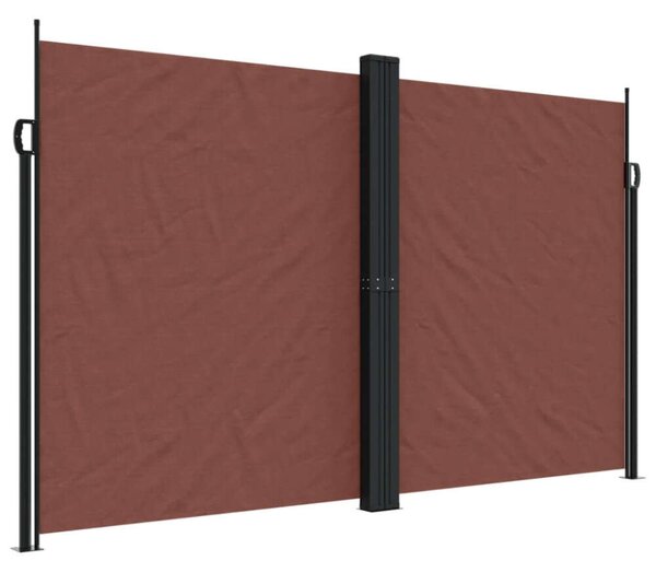VidaXL barna behúzható oldalsó napellenző 200 x 600 cm