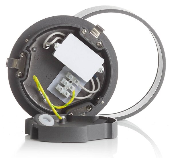 CMD LED kültéri lámpa 9025, Ø 15 cm, Fekete, Alumínium, Modern