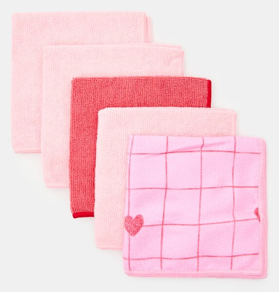 Sinsay - Mikroszálas törlőkendő szett 5 pack - többszínű
