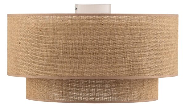 Euluna Boho mennyezeti világítás, barna, átmérő 45 cm, textil, dimmelhető, Barna / rozsda, Nappali / Étkező, Textil / szövet / selyem, Vidéki otthon / Rusztikus