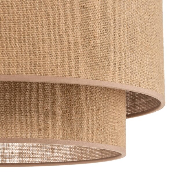 Euluna Boho mennyezeti világítás, barna, átmérő 45 cm, textil, dimmelhető, Barna / rozsda, Nappali / Étkező, Textil / szövet / selyem, Vidéki otthon / Rusztikus
