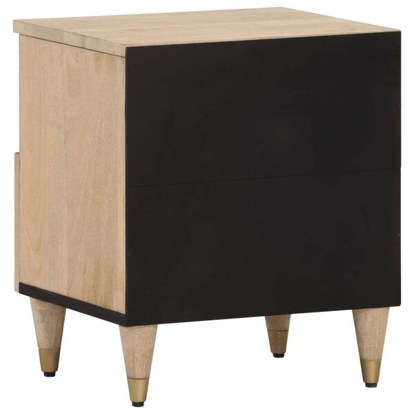 VidaXL Mangófa Éjjeliszekrény 2 db - 40x33x46 cm
