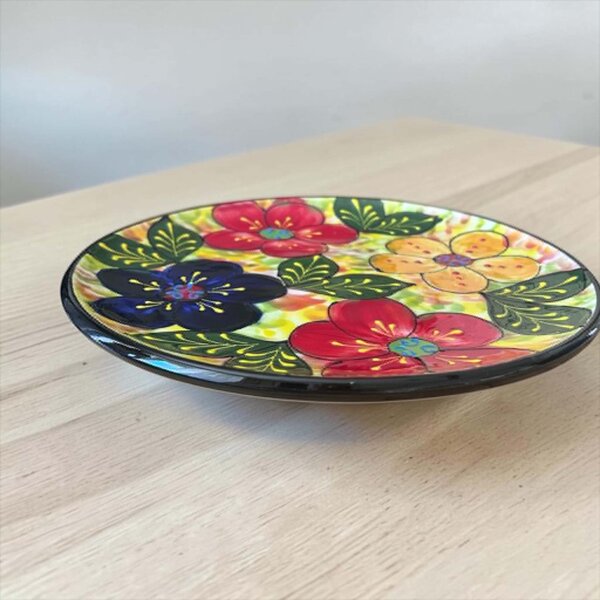 Mediterrán tarka pizza tányér 31 cm átmérővel