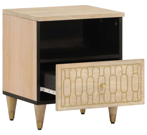 VidaXL Mangófa Éjjeliszekrény 2 db - 40x33x46 cm
